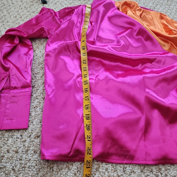 NEW Orange and Pink Shein blouse - Picture 10 of 11